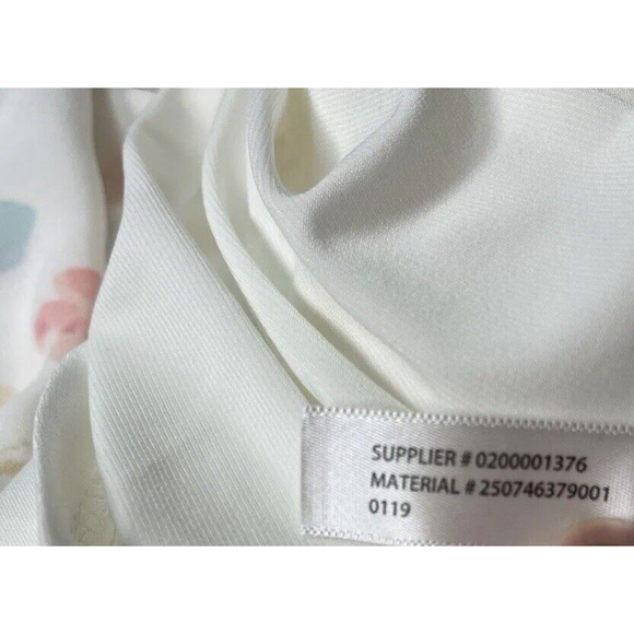 Lauren Ralph Lauren Women's Floral Crepe Dress White Size 8 Long Length - Picture 6 of 10